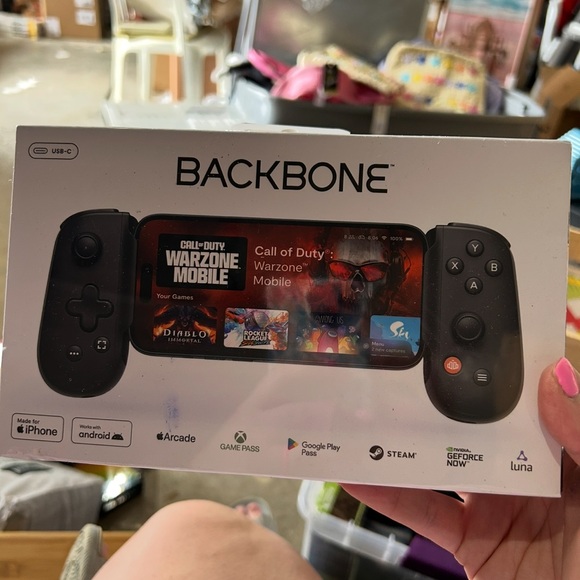 Black Mobile Gaming Controller for iPhone and Android